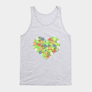 Heart Flowers Tank Top